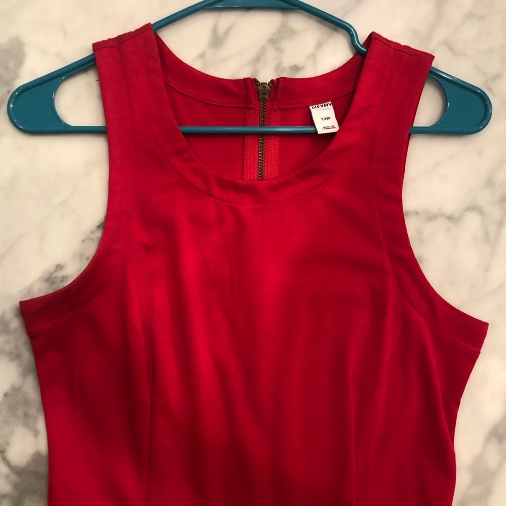 Old Navy Red Fit and Flare Dress Size S